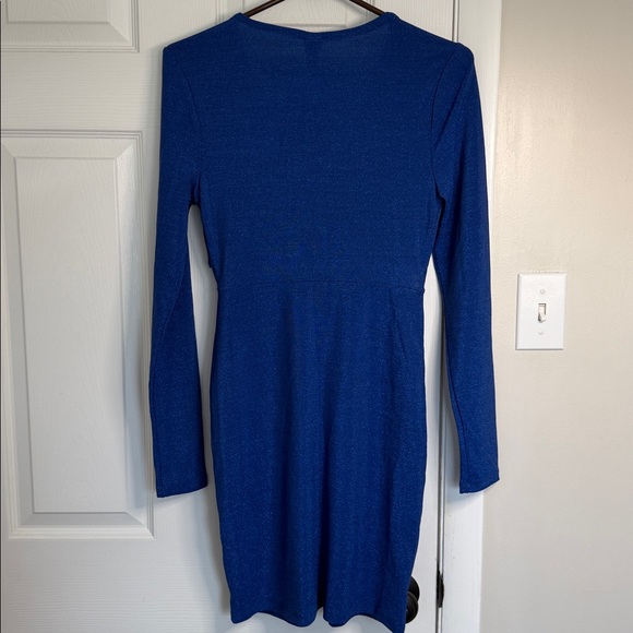 Wild Fable Royal Blue Long Sleeve Dress - Picture 4 of 7
